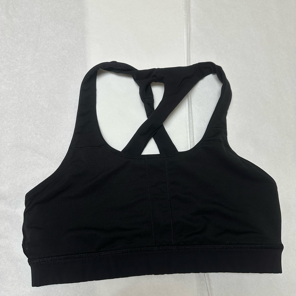 Lululemon Sports Bra Black Cross Back ➰ - Picture 3 of 6